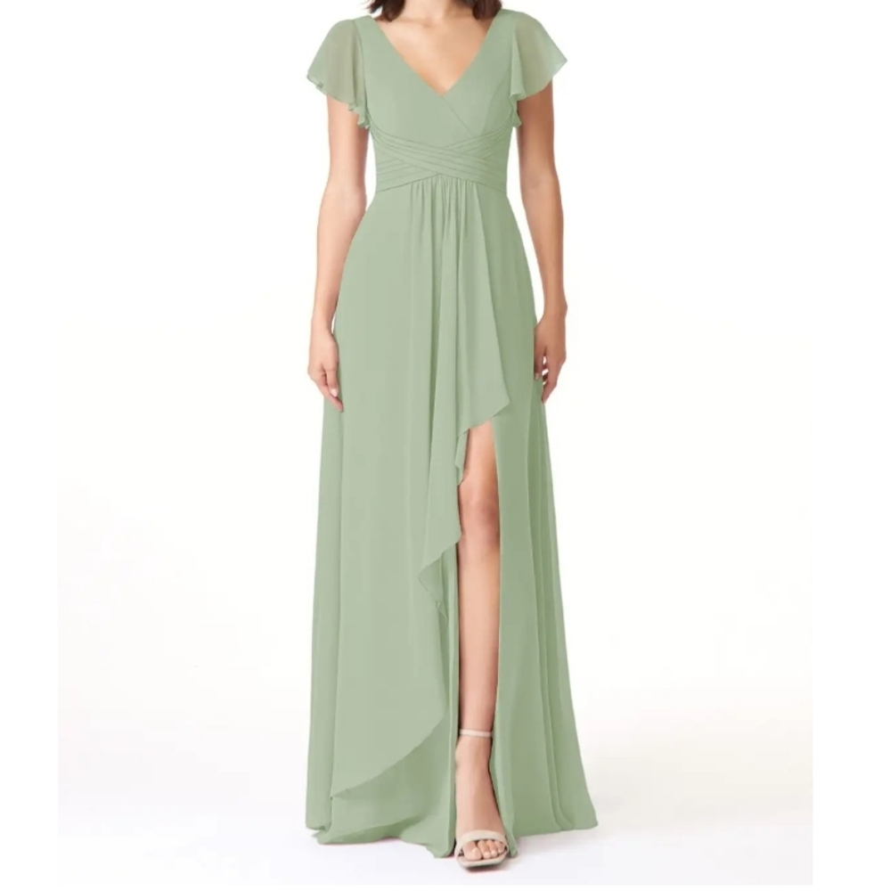 Elegant Green Maxi Dress